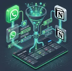 Funil comercial via WhatsApp e CRM